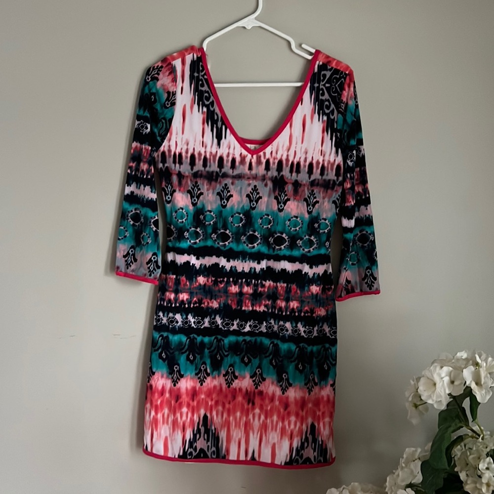 Pink Owl Dress size Large